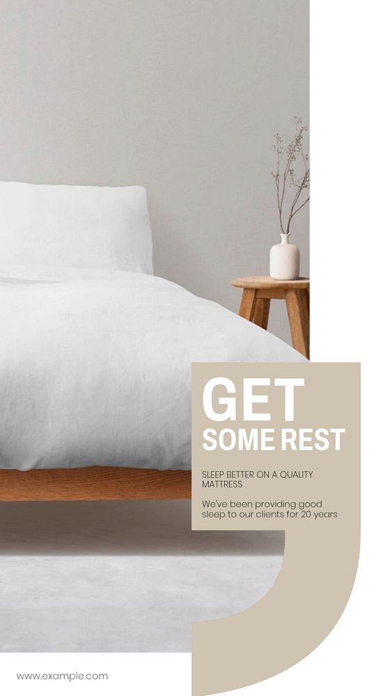 Get some rest  Instagram story template, editable design for social media