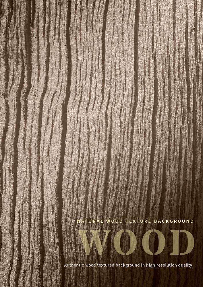 Wood texture editable poster template