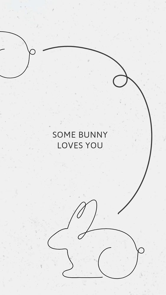 Bunny quote Instagram story template, customizable design