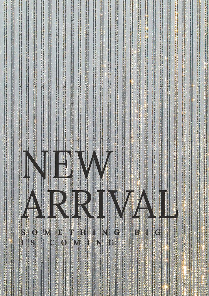 Luxurious new arrival editable poster template, aesthetic design 