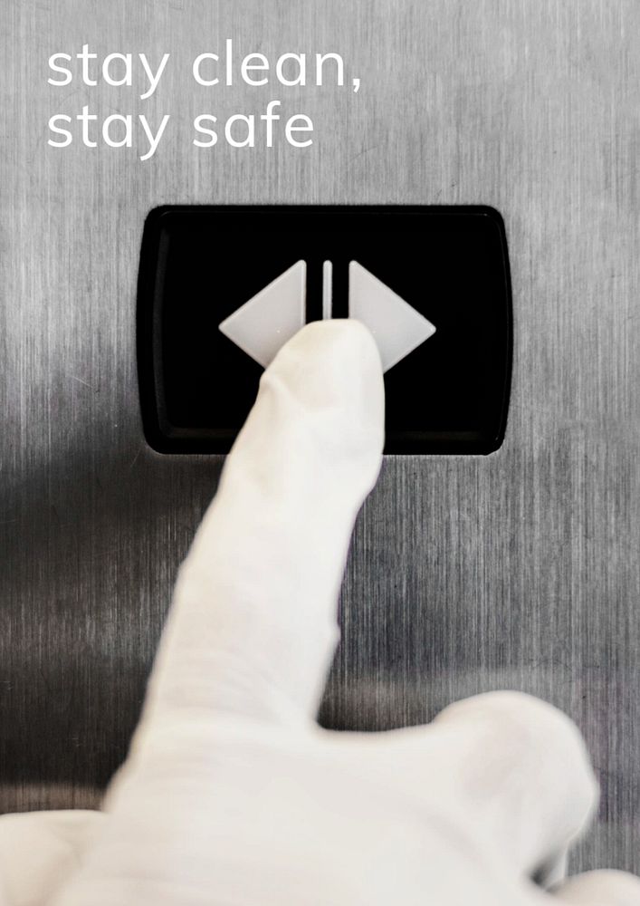 Stay clean editable poster template