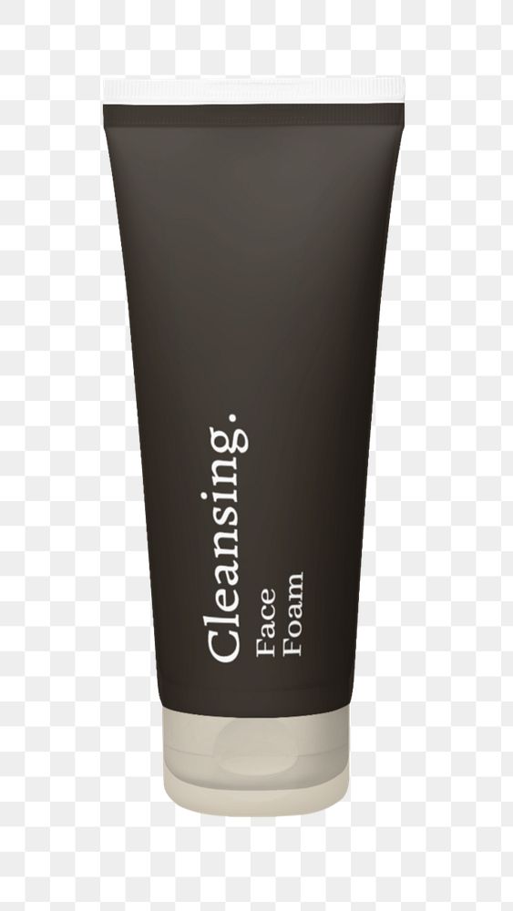 Skincare tube editable mockup element, beauty packaging design
