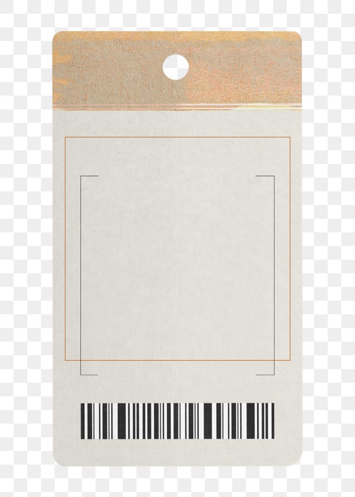 Label tag element, minimal stationery design