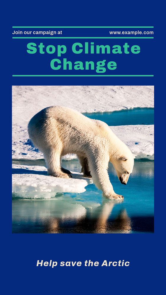 Climate change Instagram story template, editable social media design