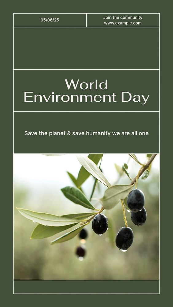 World environment day Instagram story template, editable social media design