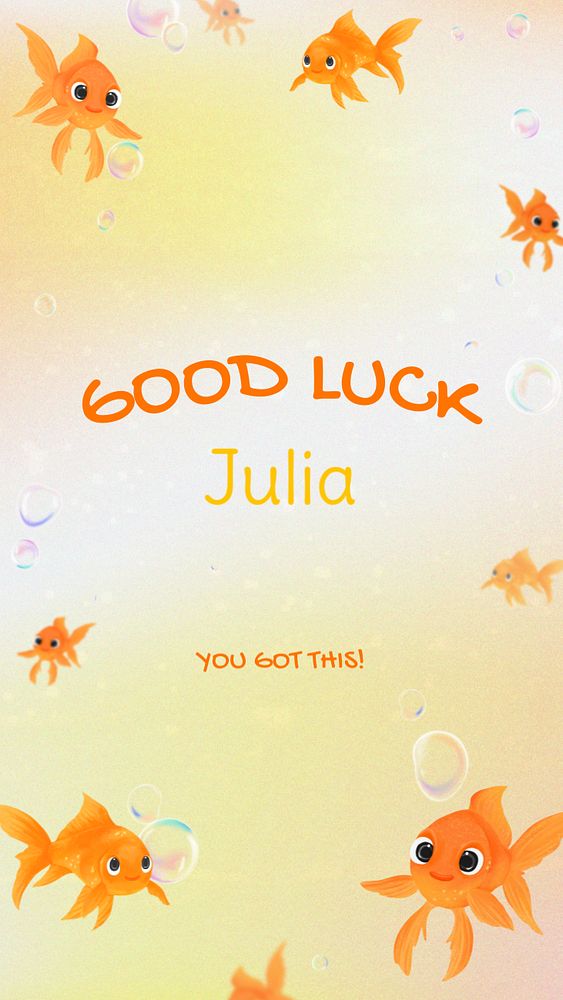 Good luck Instagram story template, editable aesthetic paint remix 