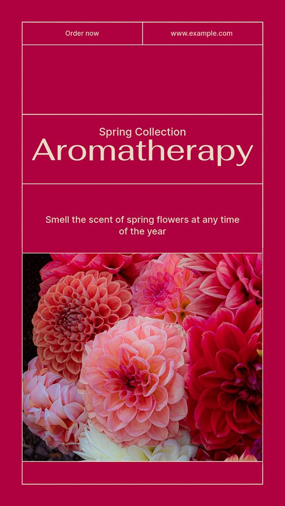 Aromatherapy shop Instagram story template, editable social media design