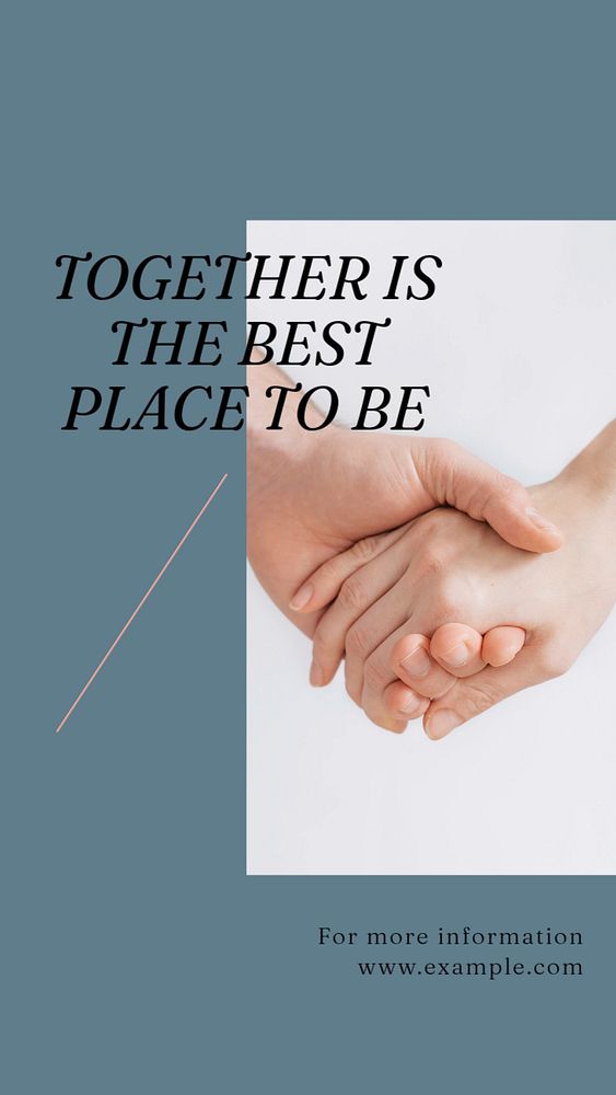 Love & friendship quote Instagram story template, editable social media design