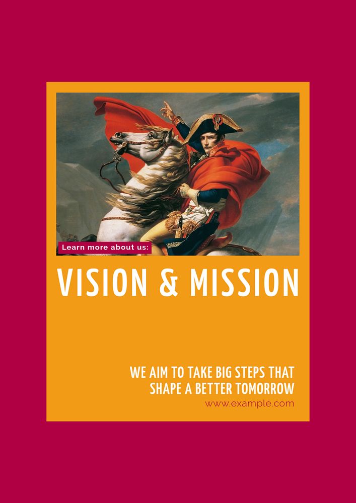 Company vision & mission poster | Premium Editable Template - rawpixel