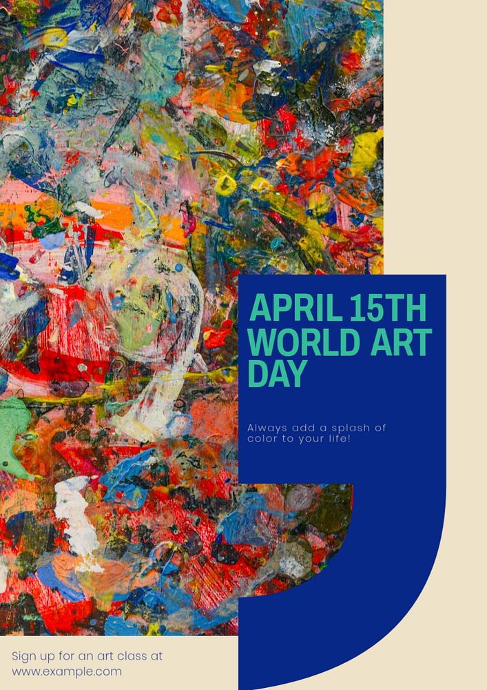 World art day poster template, | Premium Editable Template - rawpixel