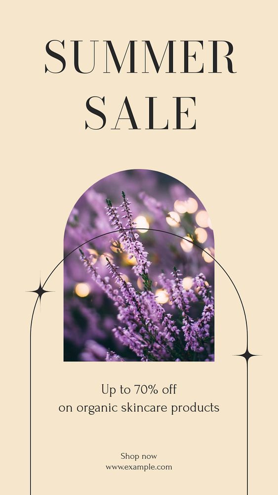 Summer sale Instagram story template, editable social media design