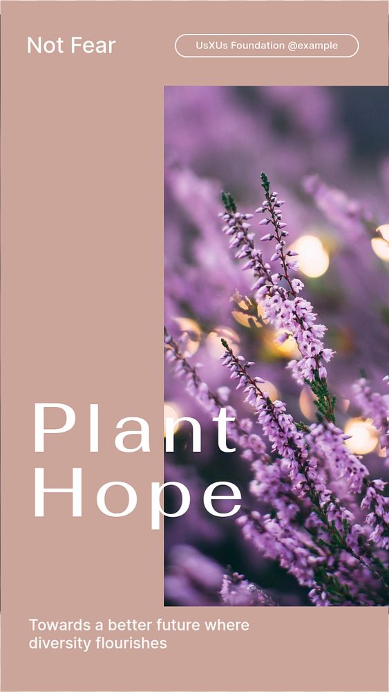 Plant hope Instagram story template, editable social media design