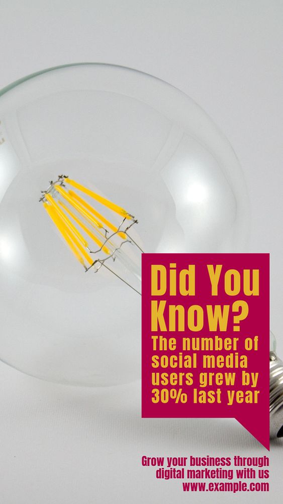 Did you know story template, editable social media design