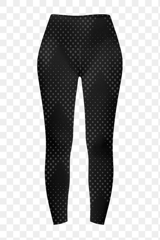 Sport leggings mockup png element, editable activewear apparel