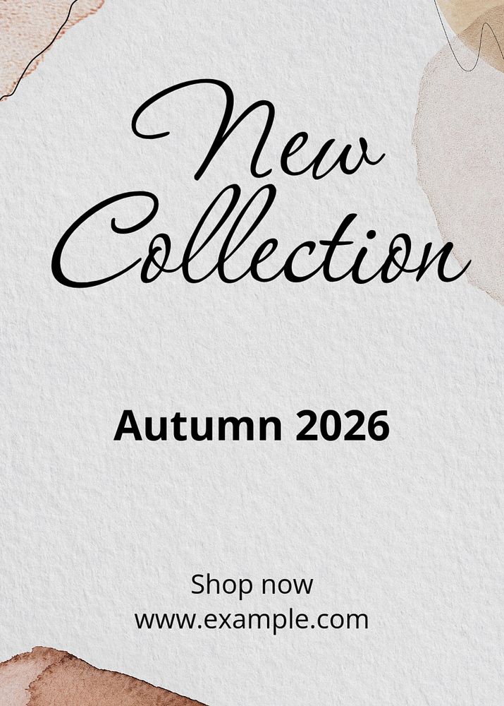 Autumn collection template, editable design