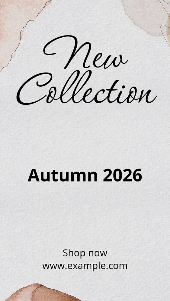 Autumn collection Instagram story template, editable text