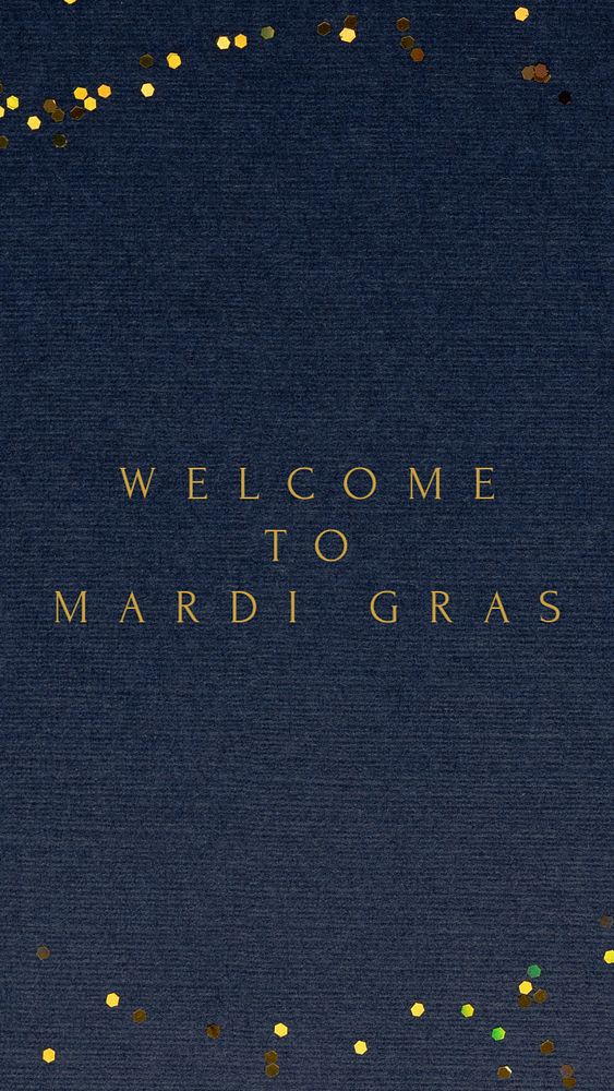 Mardi gras Instagram story template, editable text