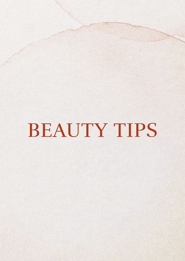 Beauty tips poster template, editable text & design