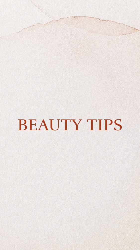 Beauty tips Instagram story template, editable text