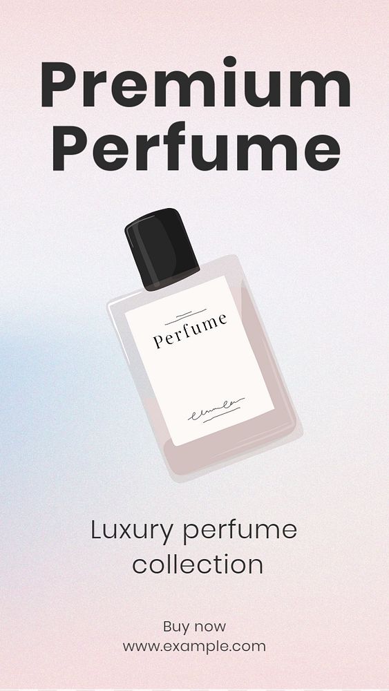 Premium perfume  Instagram story template, editable text