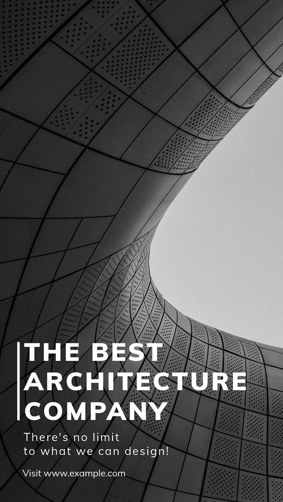 Architecture company Instagram story template, editable text