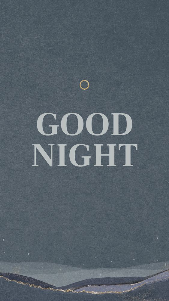 Good night social story template, editable design