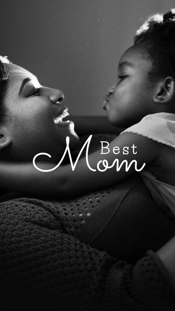 Best mom  Instagram story template, editable text