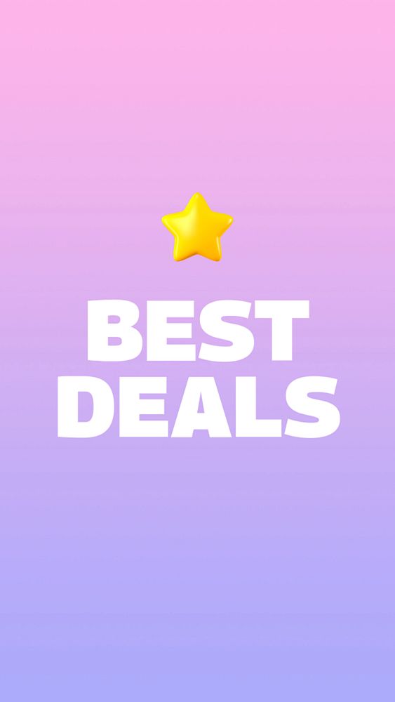 Best Deals social story template, editable design