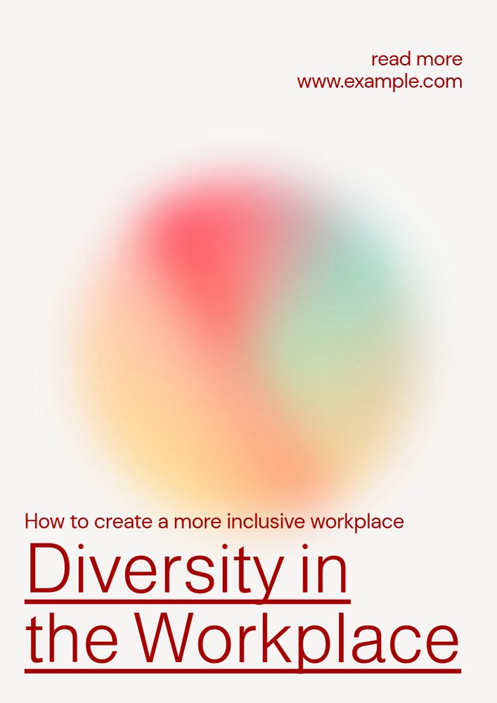 Workplace diversity poster template, editable text