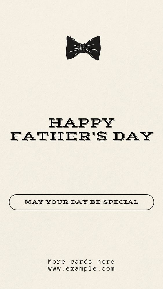 Father's day social story template, editable design