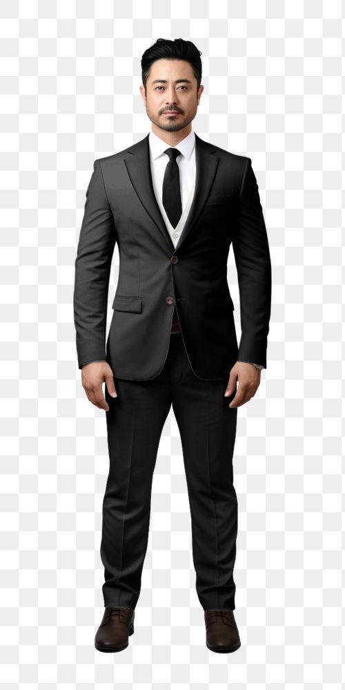 Men's business suit editable mockup element, apparel