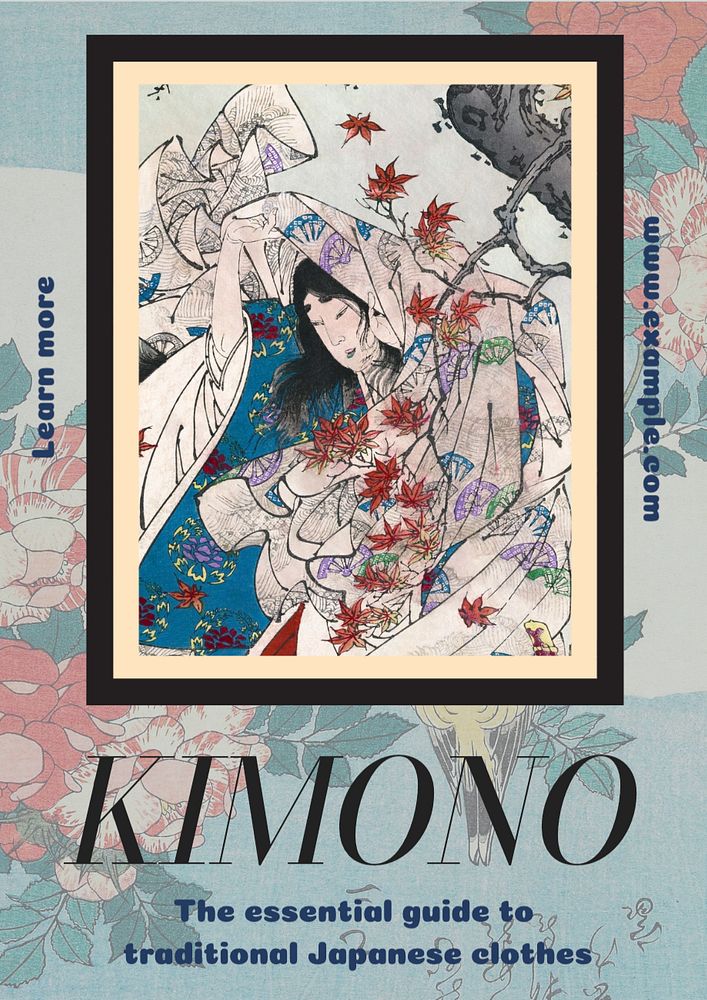 Kimono poster template