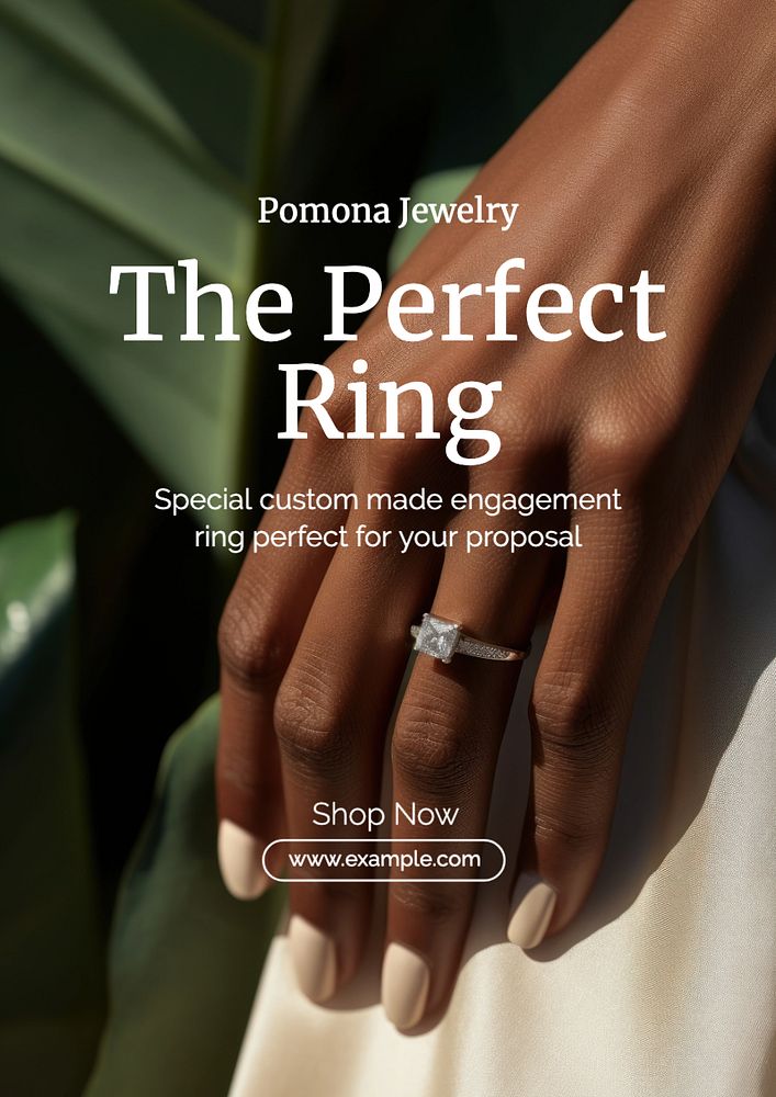 The perfect ring poster template and design