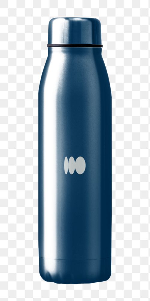 Metal bottle, packaging mockup