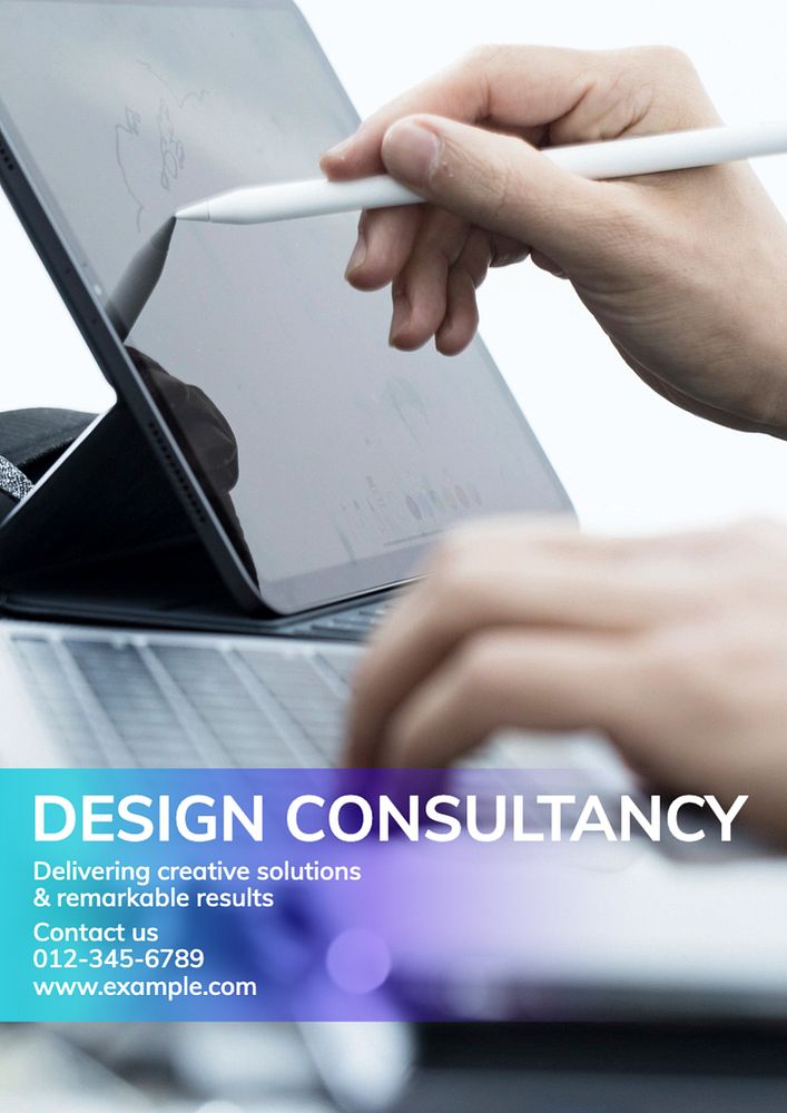 Design consultancy poster template