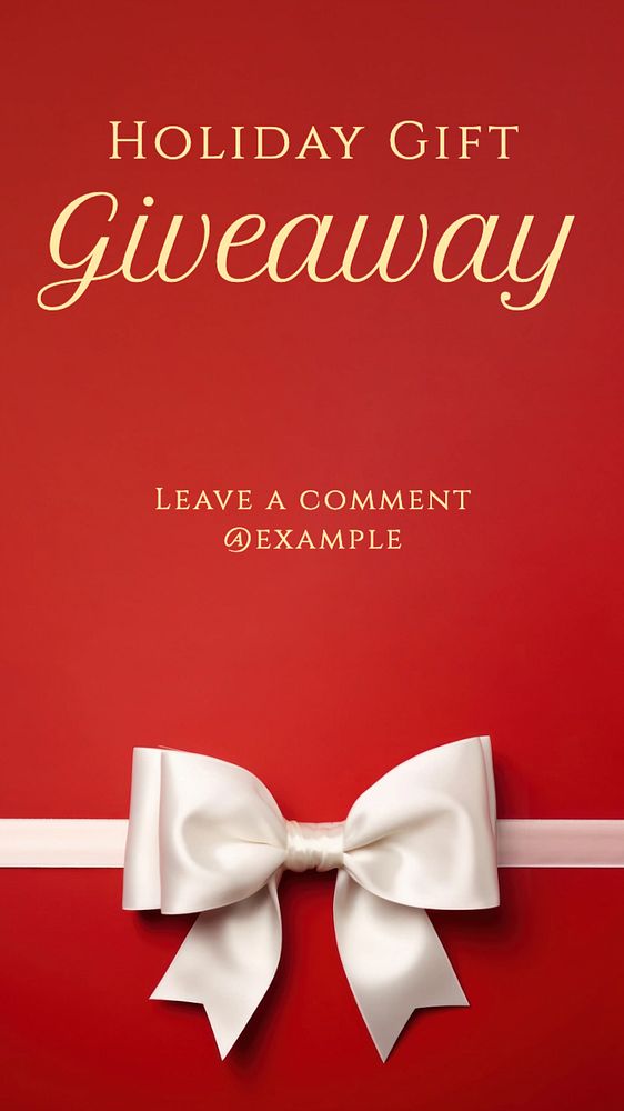 Giveaway Instagram story template