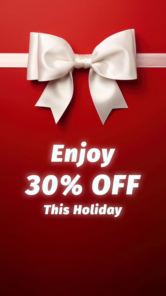 Holiday sale Instagram story template