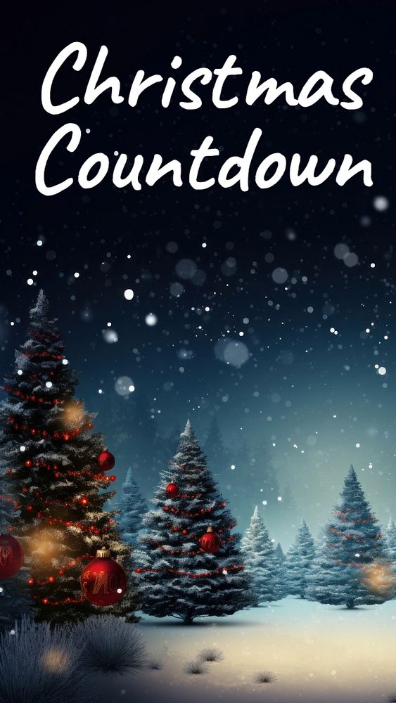 Christmas countdown Instagram story template