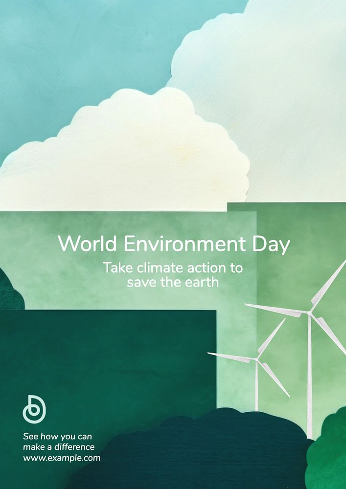 World environment day poster template