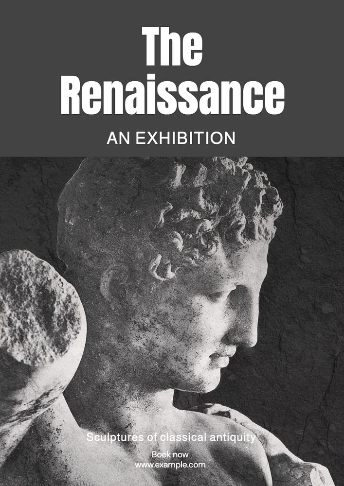 Renaissance exhibition poster template