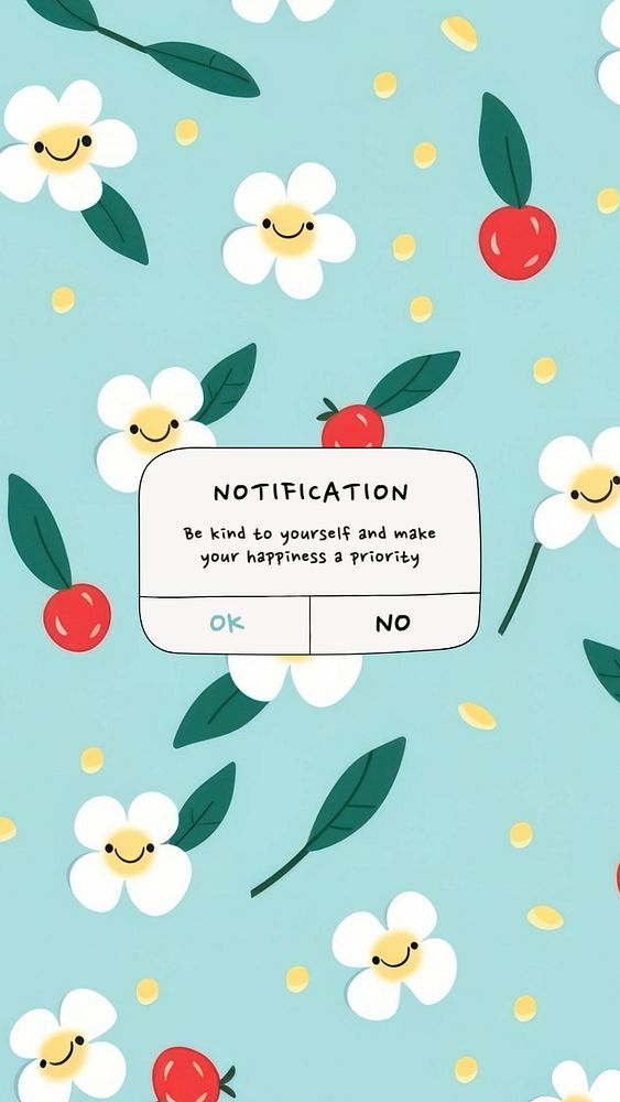 Self love notification Instagram story template