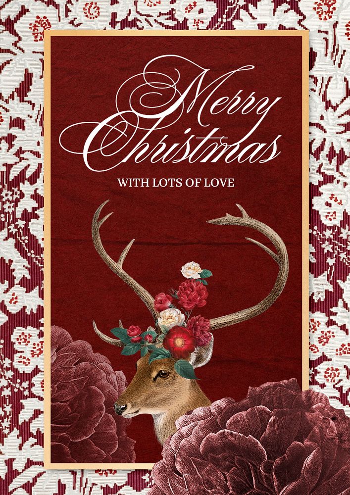 Merry Christmas poster template