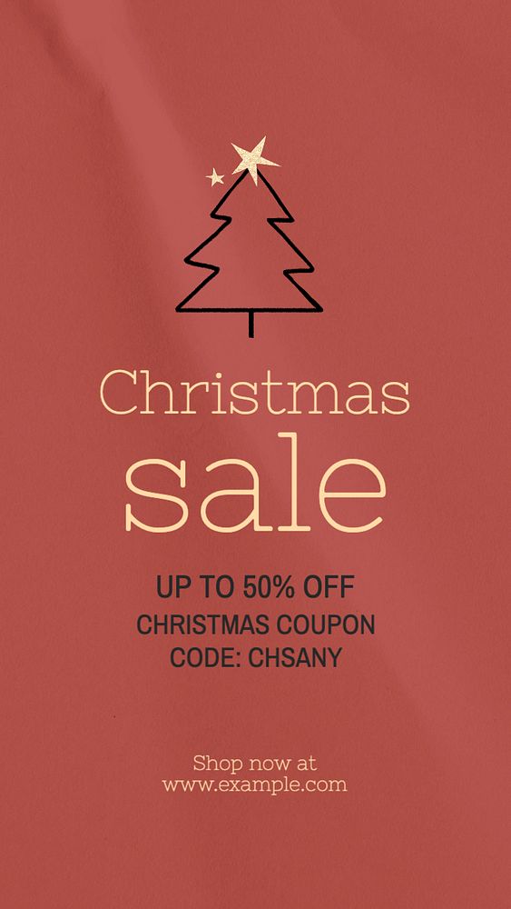 Christmas sale Instagram story template