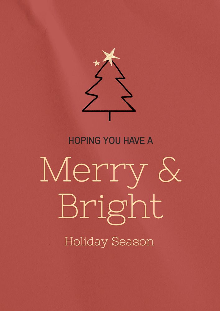 Holiday season poster template