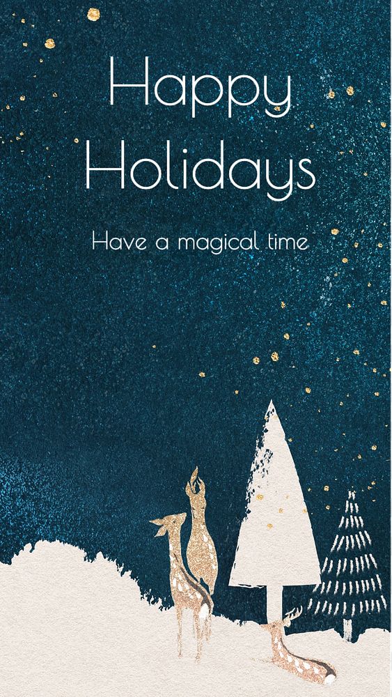 Happy holidays Instagram story template