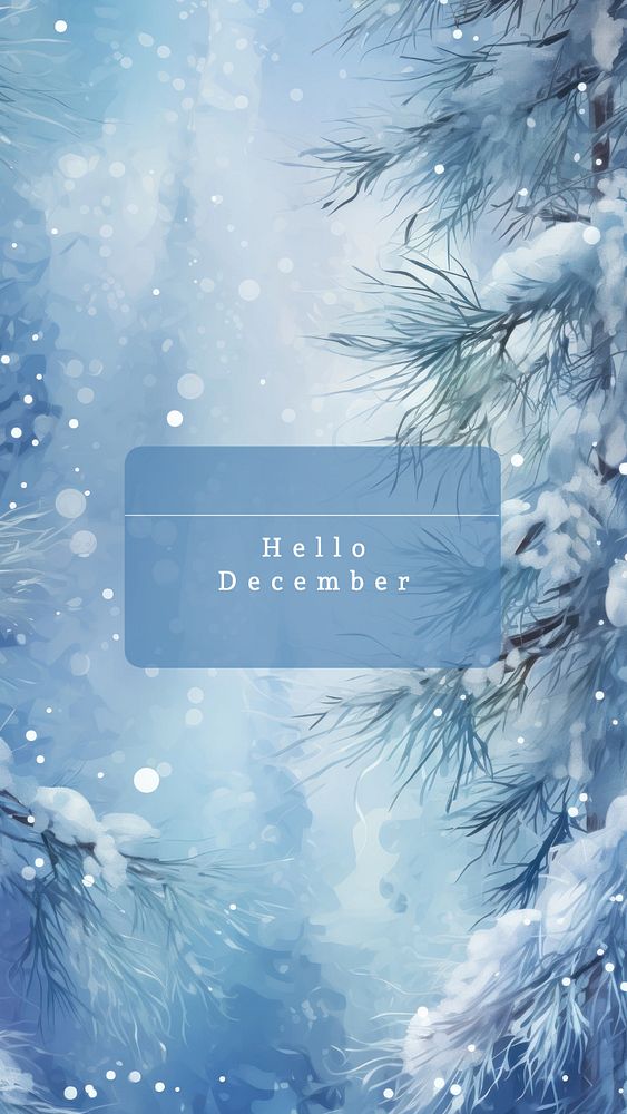 Hello December Instagram story template