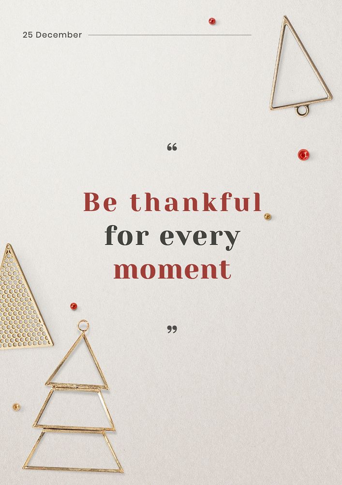 Be thankful poster template