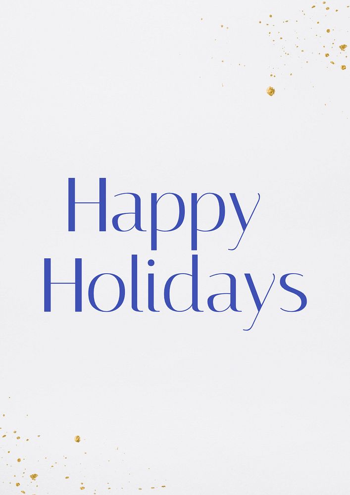 Happy holidays poster template