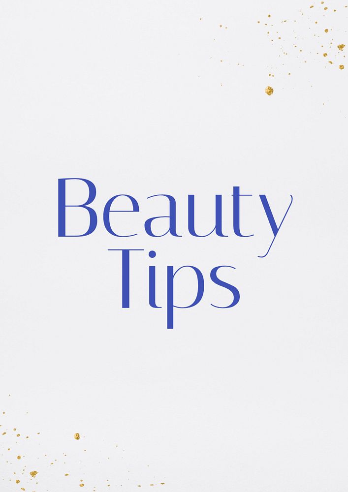 Beauty tips poster template