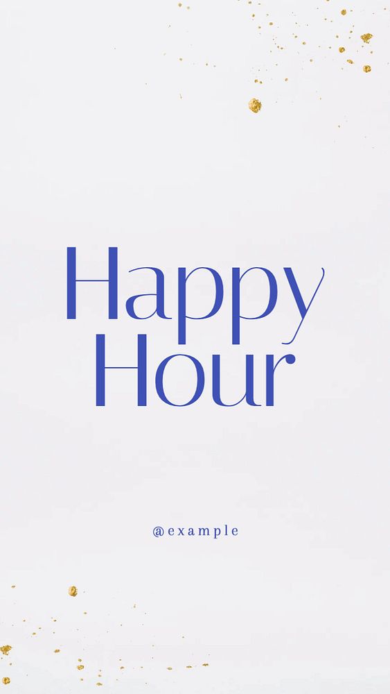 Happy hour Instagram story template